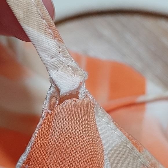 Taylor Orange Print Silk Dress Medium - Picture 11 of 13